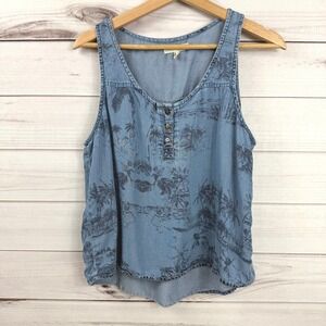 Life in Progress Blue Tank Top